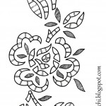 motif broderie pour nappe