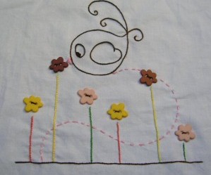 motif broderie transfert