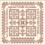 motif de broderie en point de croix