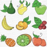 motifs broderie en pes