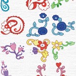 motifs broderie en pes