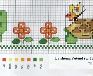 patron broderie bavoir bébé