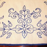 patron broderie nappe