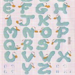grille broderie alphabet