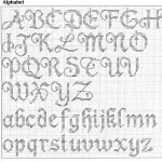 grille broderie alphabet