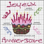 grille broderie anniversaire