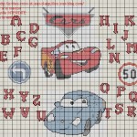 grille broderie cars