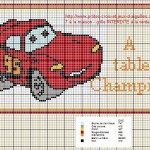 grille broderie cars