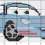 grille broderie cars