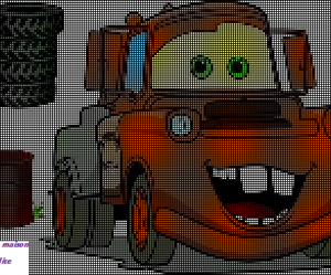 grille broderie cars