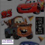 grille broderie cars