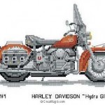 grille broderie harley davidson