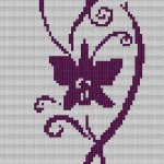 grille broderie orchidée