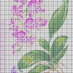 grille broderie orchidée