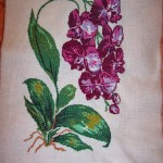 grille broderie orchidée