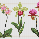 grille broderie orchidée