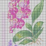 grille broderie orchidée