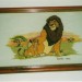 grille broderie roi lion