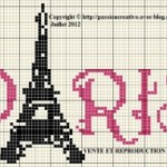 grille broderie tour eiffel