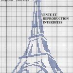 grille broderie tour eiffel
