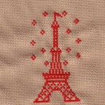 grille broderie tour eiffel