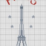 grille broderie tour eiffel