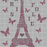 grille broderie tour eiffel