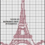 grille broderie tour eiffel