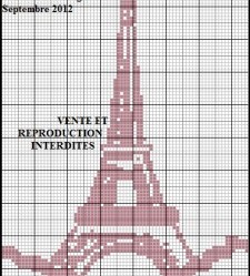 grille broderie tour eiffel