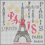 grille broderie tour eiffel