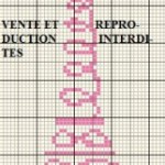 grille broderie tour eiffel