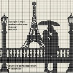 grille broderie tour eiffel