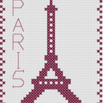 grille broderie tour eiffel
