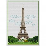 grille broderie tour eiffel