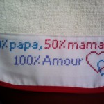 modèle broderie bavoir