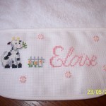 modèle broderie bavoir