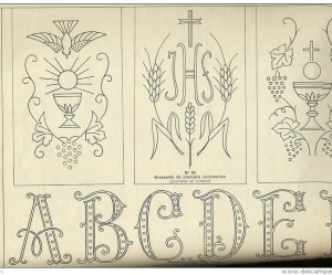 modèle broderie communion