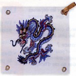modèle broderie dragon
