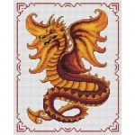 modèle broderie dragon