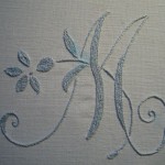 modèle broderie lettre