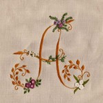 modèle broderie lettre