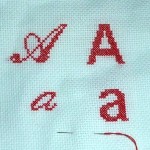 modèle broderie lettre