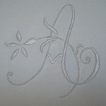 modèle broderie lettre