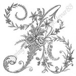 modèle broderie lettre