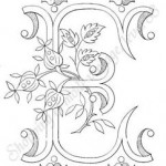 modèle broderie lettre