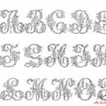 modèle broderie lettre gratuit