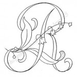 modèle broderie lettre gratuit