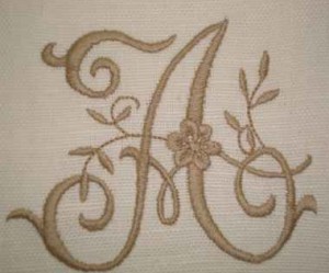 modèle broderie lettre gratuit