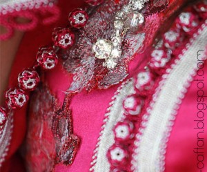 modèle broderie marocaine caftan