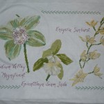 modèle broderie orchidee